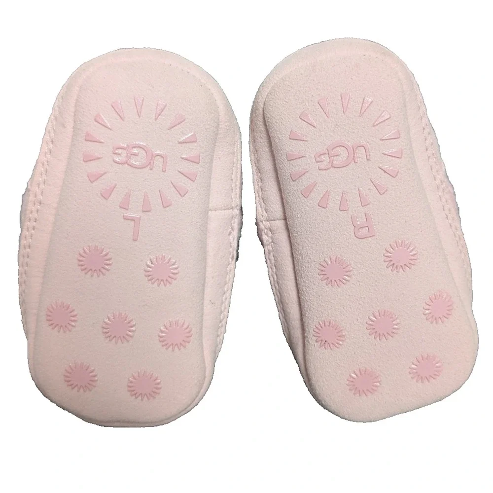 Ugg Skylar Slippers Baby Girl 0/1 Pink Knit Soft Shoe Cozy Bootie Boots Light